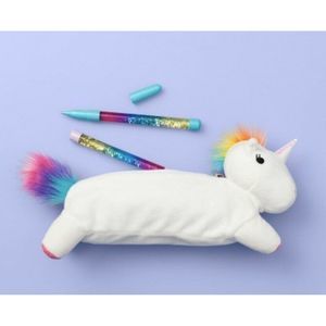 More Than Magic Unicorn Zippered Pencil Pouch, New